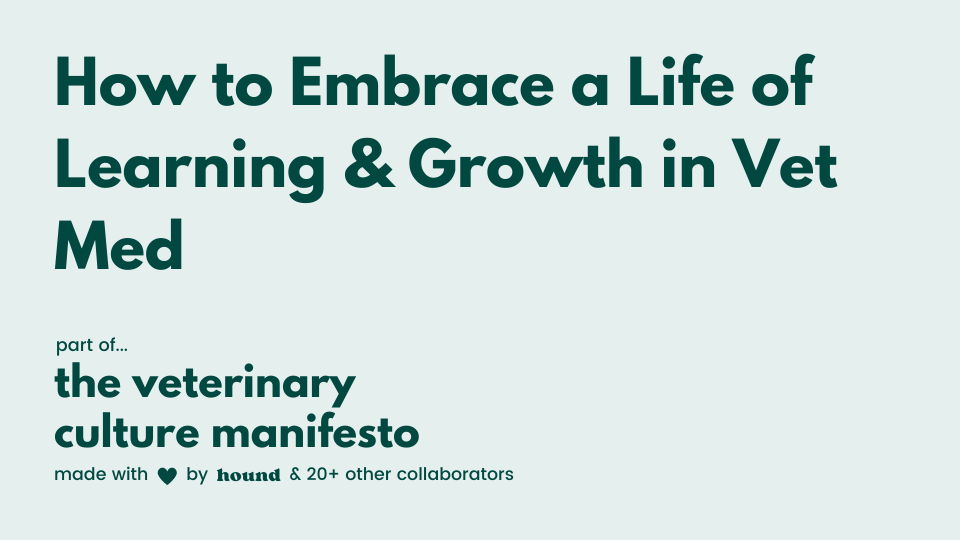 How to Embrace a Life of Learning & Growth in Vet Med